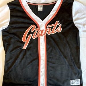PINK - MLB SF GIANTS JERSEY Short Sleeve Mesh